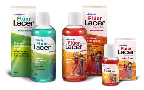 FLÚOR LACER 0,05% DÍA SABOR FRESA 500 ml
